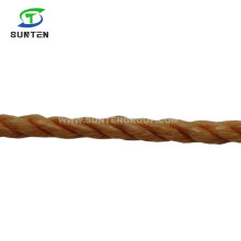 Factory Cost 3 Strand Brown Twisted/Twist White PP/Polypropylene Splitfilm/Split Film Rope for Agriculture Packing